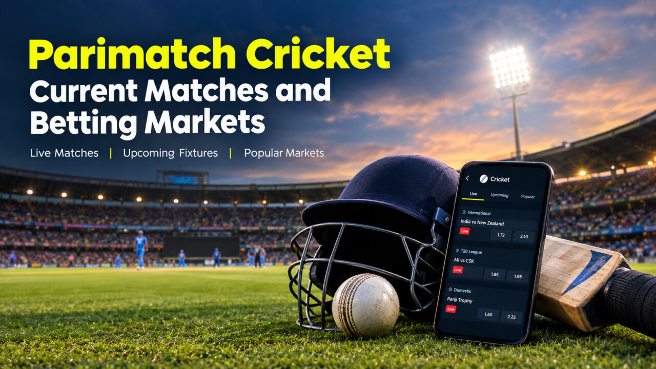 Parimatch Cricket current matches and betting markets